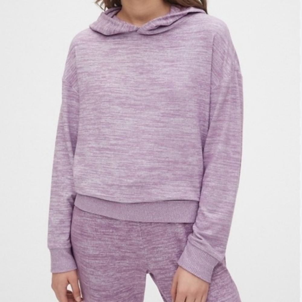 (Tall) Gap Softspun Lavender Knit Hoodie Sz S Tall